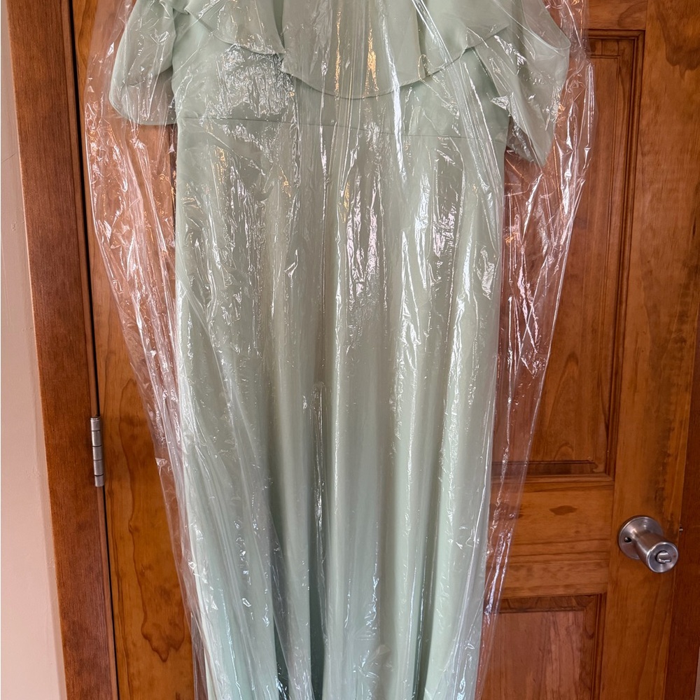 Birdy Grey Pistachio Chiffon Maxi Dress